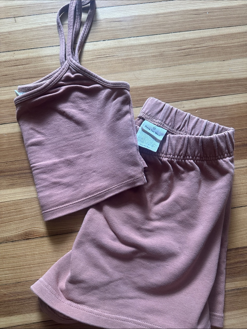 Stone Fox Swim Mocha Mousse Cami & Sweatshort Set